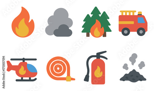 Forest Fire Icons