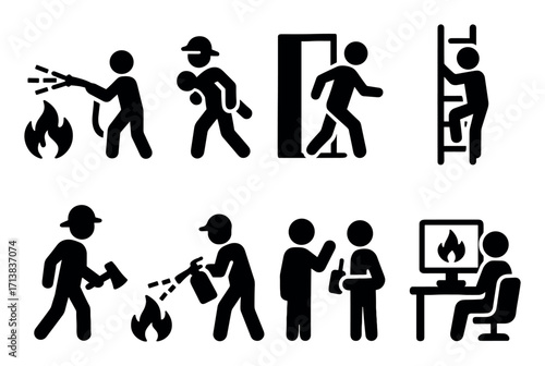 Fire Safety Icons