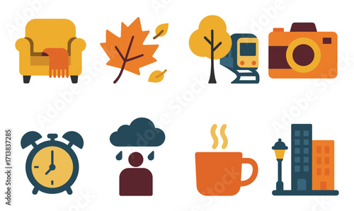 Autumn City Icons