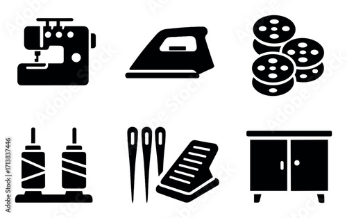 Sewing Equipment Icons
