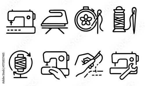 Sewing Icon Grid