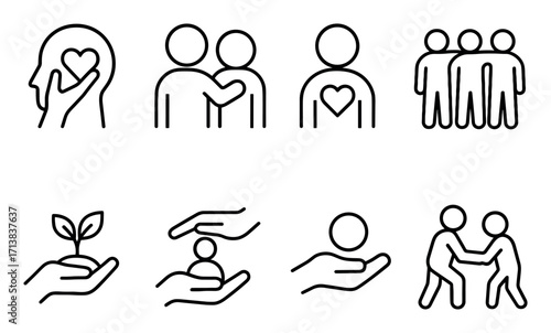Caring Icon Grid