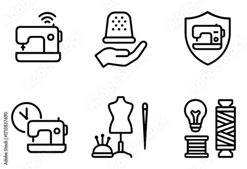 Minimalist Sewing Icons