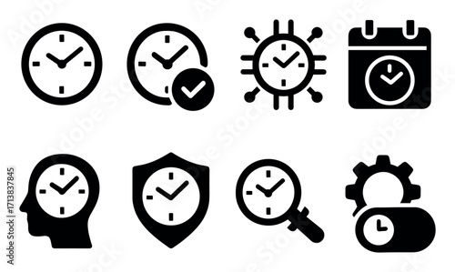 Digital Clock Icons