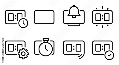 Minimalist Clock Icons