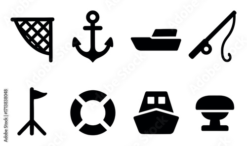 Fishing Vessel Icons