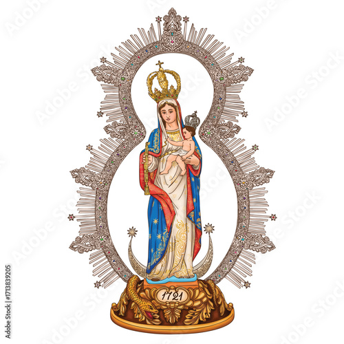 Virgin of the Immaculate Conception of María "La Conchita" City of Granada, Nicaragua.