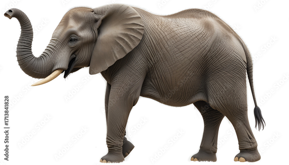 Fototapeta premium Majestic African Elephant in Natural Habitat