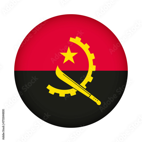 Photos Angola flag round