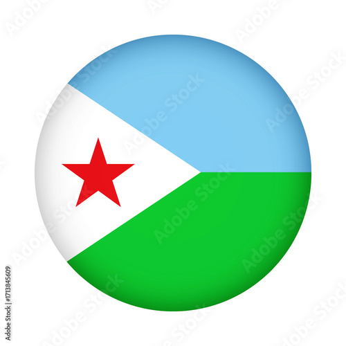 Djibouti flag round. 3d illustration round button flag of Djibouti transparation png Free Download Djibouti flag round. 3d illustration round button flag of Djibouti transparation png - GFXLoad