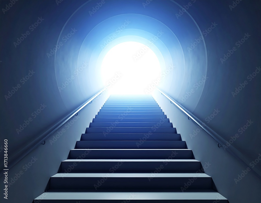 Fototapeta premium Steps to a bright future