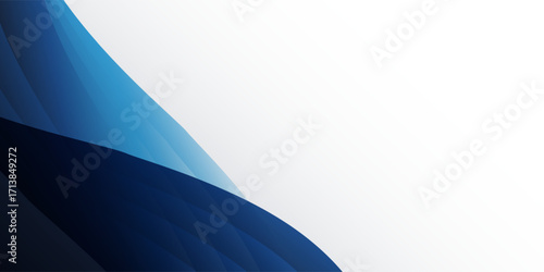Minimal abstract background with overlapping translucent blue waves on the left and white space on the right, ideal for modern layouts, presentations, or text placement.
