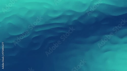 Teal gradient background with soft waves