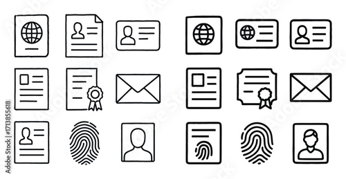 Emigration Document Icons