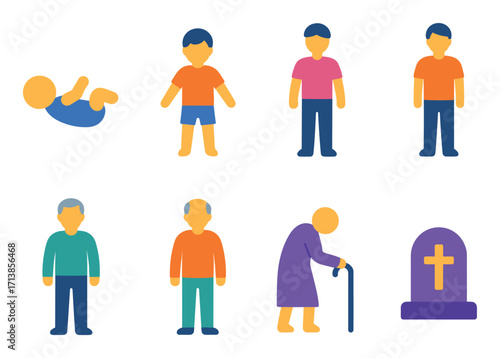 Human Life Cycle Icons
