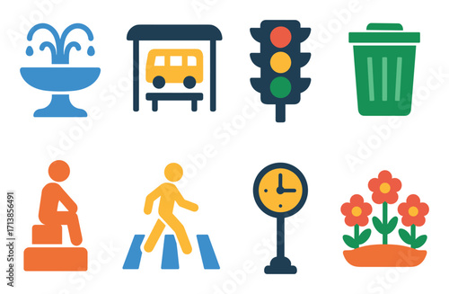 Colorful Urban Icons