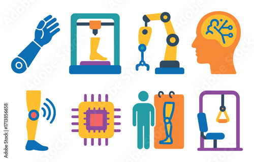 Prosthetic Technology Icons