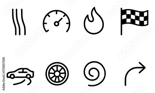 Minimalist Drifting Icons