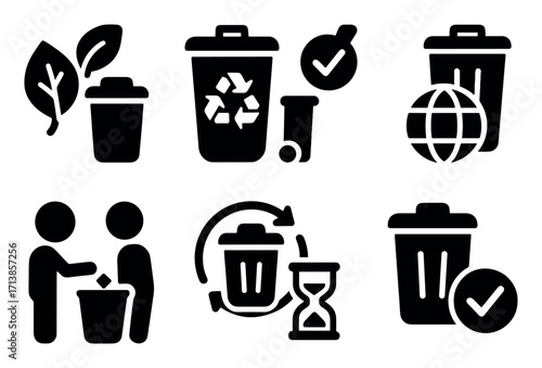 Waste Sorting Icons