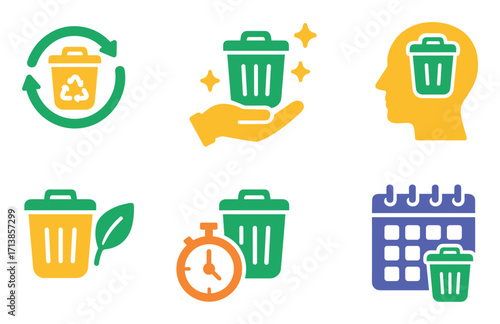 Waste Sorting Icons