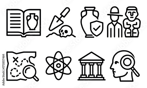 Archaeology Icon Set