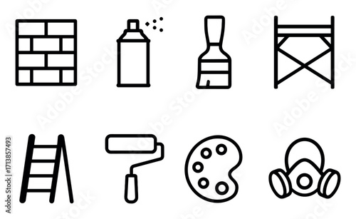 Minimalist Mural Icons