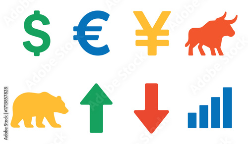 Financial Symbols Icons
