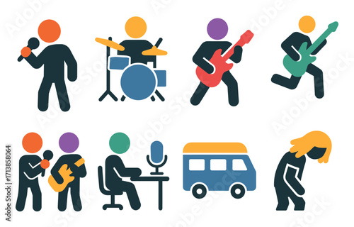 Rock Band Icon Set