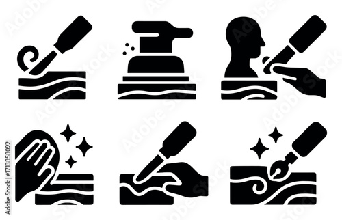 Wood Carving Icons