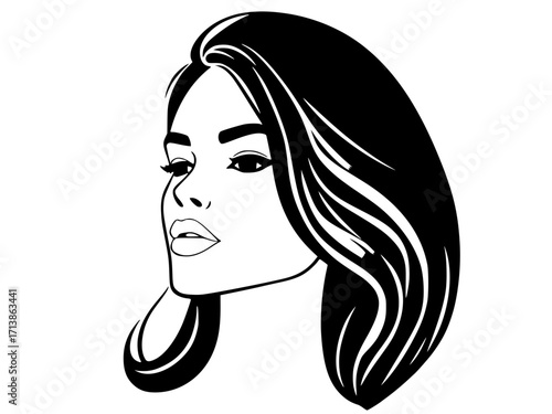 girl with long hair