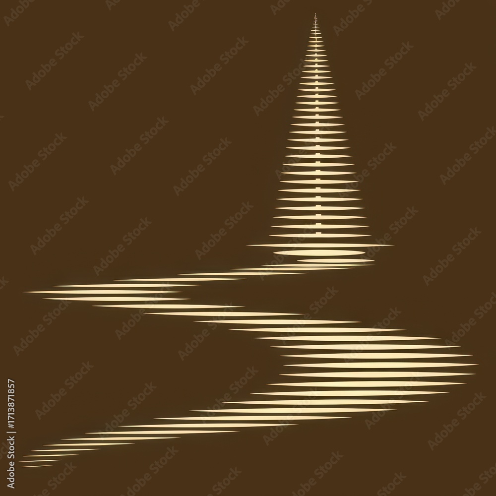 Fototapeta premium Abstract design featuring a spiral-like pattern against a rich brown background, evoking a sense of movement and depth.