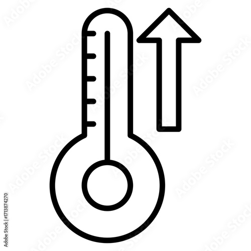 Heating line icon
