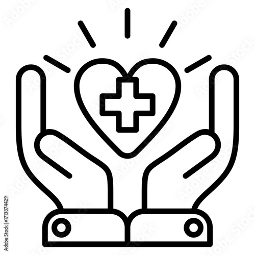 Healthcare line icon