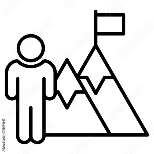 Purpose line icon