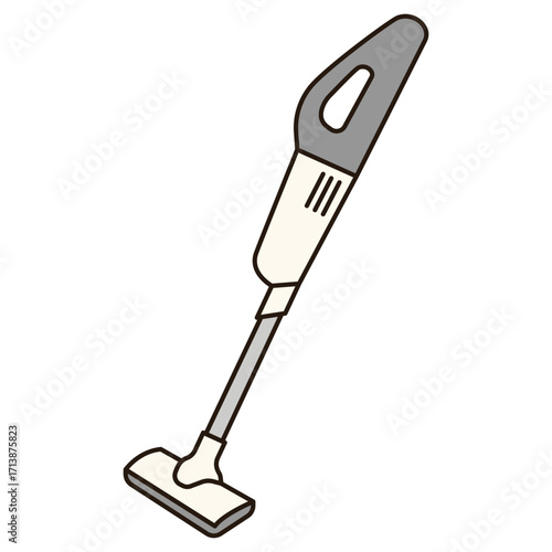 HANDHELD VACUUM icon cute illustration outline simple minimalist kawaii doodle decorative sticker object isolated vector cleaning tool