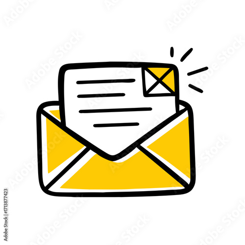 Business Email Message Icon For Web And Graphic Design