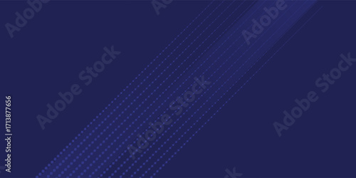 Bright navy blue dynamic abstract vector background with diagonal lines. Trendy classic color of 2020. 3d cover of business presentation banner for sale event