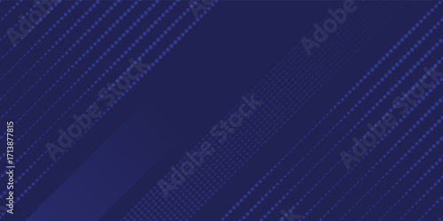 Bright navy blue dynamic abstract vector background with diagonal lines. Trendy classic color of 2020. 3d cover of business presentation banner for sale event