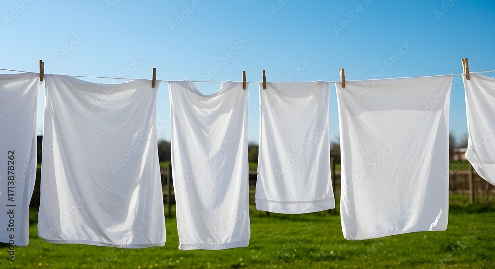 custom made wallpaper toronto digitalWhite Laundry Drying Outdoors in Sunlight