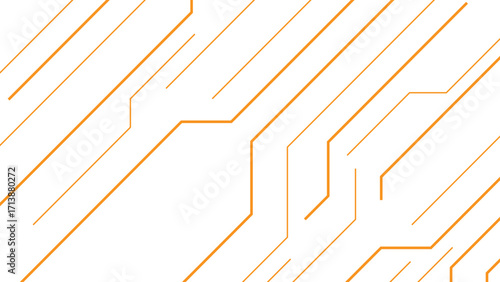 Abstract technology-inspired background with diagonal circuit-like lines. Electronic pathways or futuristic wiring patterns. Linear flow sense of motion, innovation, and connectivity.