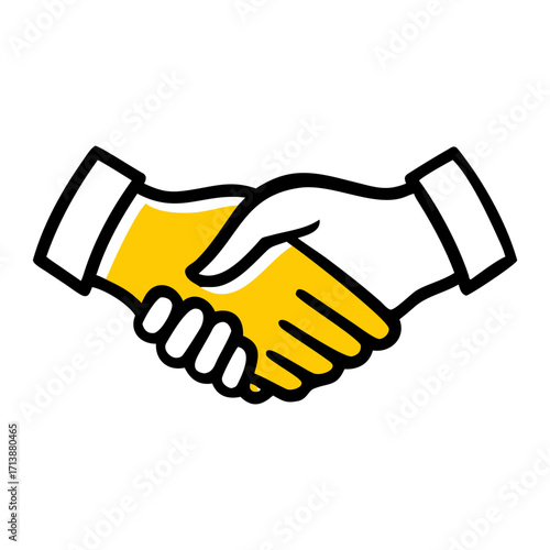 hand shake between two businessmen