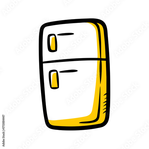 Refrigerator Household Appliance Icon For Web And Graphic Design