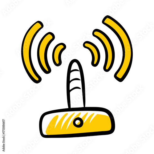 Wireless WiFi Connection Signal Icon For Web And Graphic Design