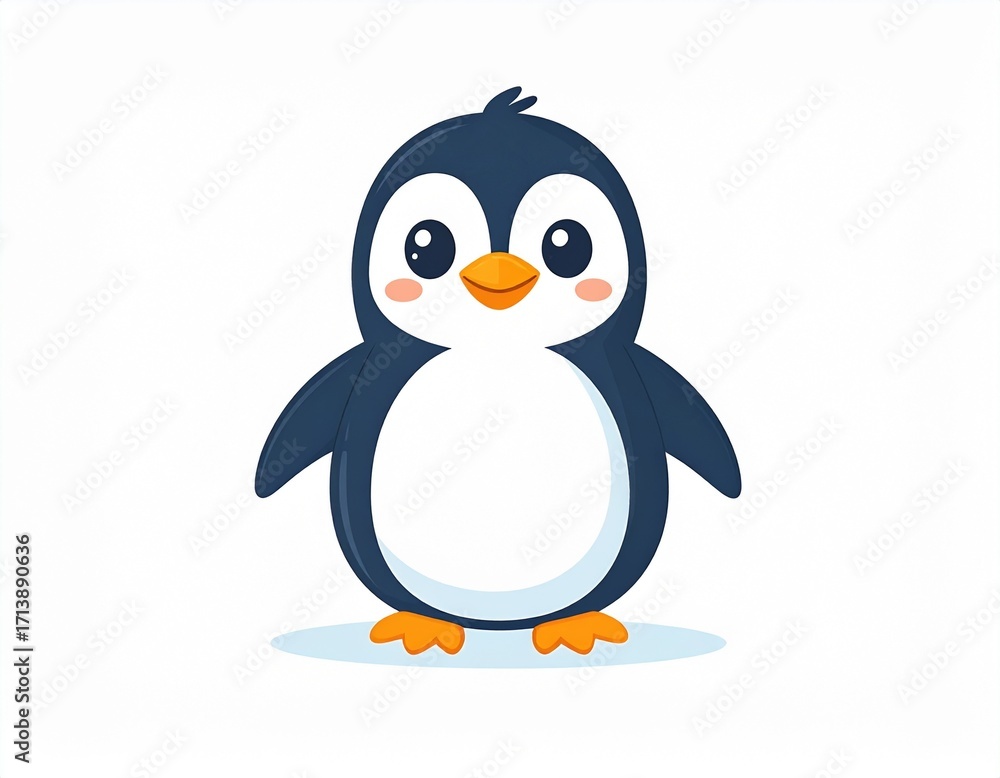 Fototapeta premium A simple penguin mascot character