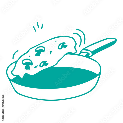 Flipping Food in Pan