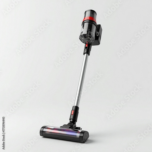 cordless stick vacuum cleaner with a sleek, modern design