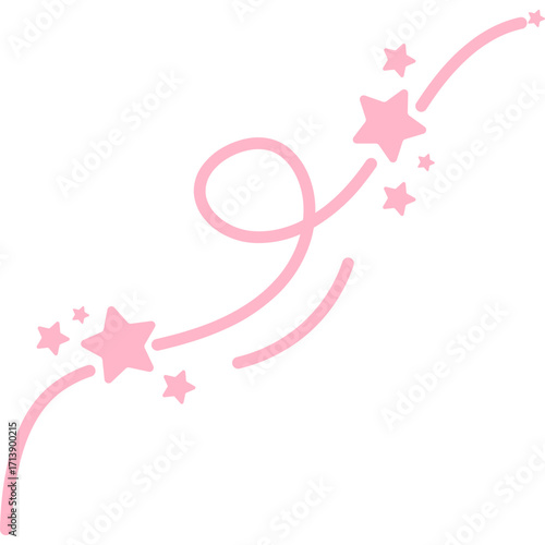 Star Curvy Line Decoration
