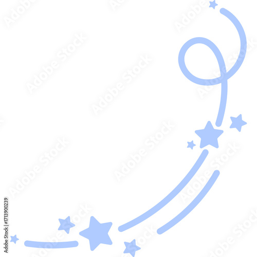 Star Curvy Line Decoration