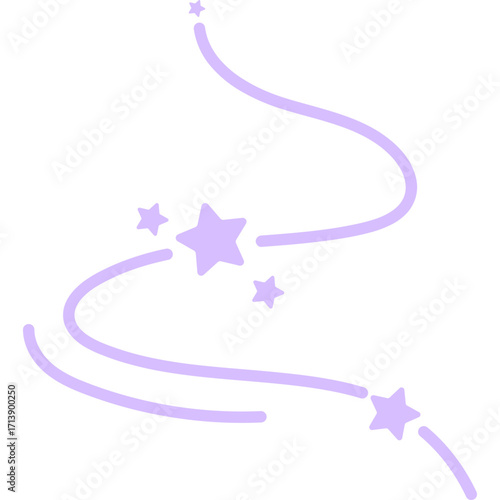 Star Curvy Line Decoration