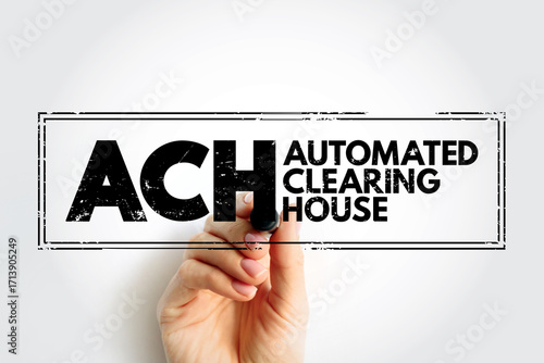 Canvastavla ACH Automated Clearing House - computer-based electronic network for processing